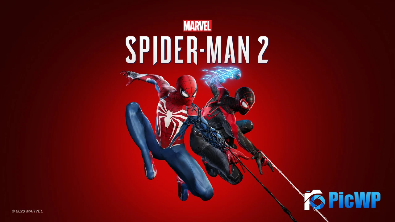 Marvel's Spider-Man 2 Cover Art 4K PC Wallpaper