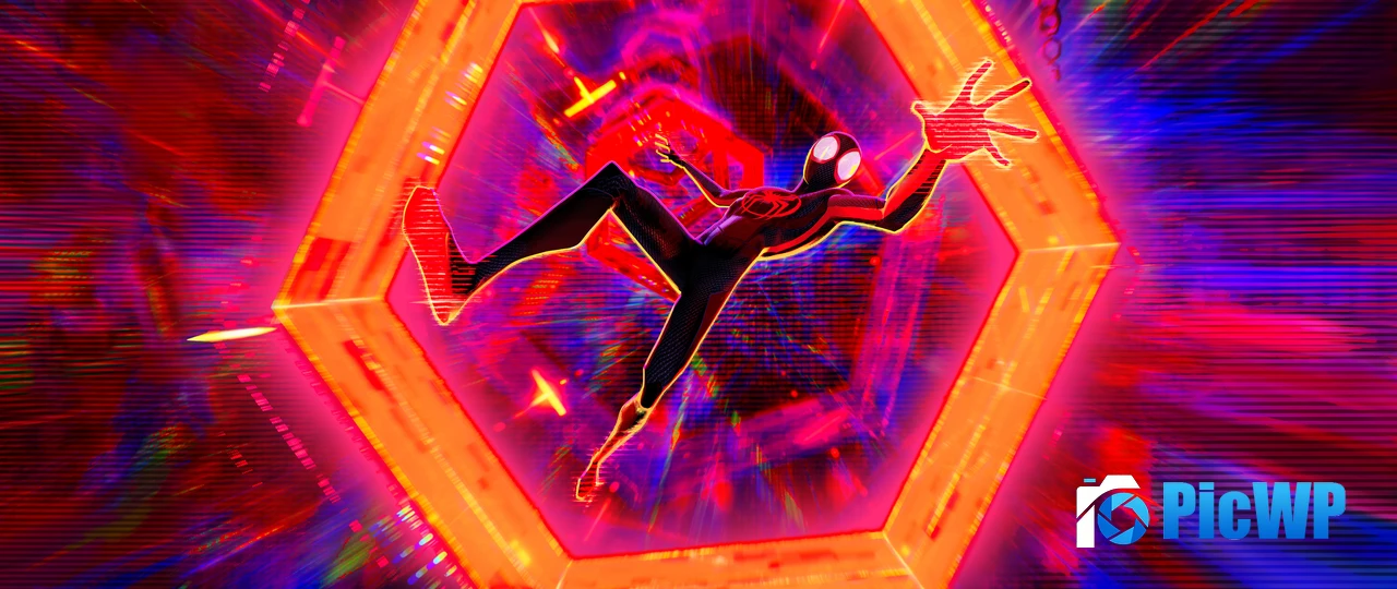 Miles Morales in Spider-Man: Across the Spider-Verse Ultrawide 6K Wide Wallpaper