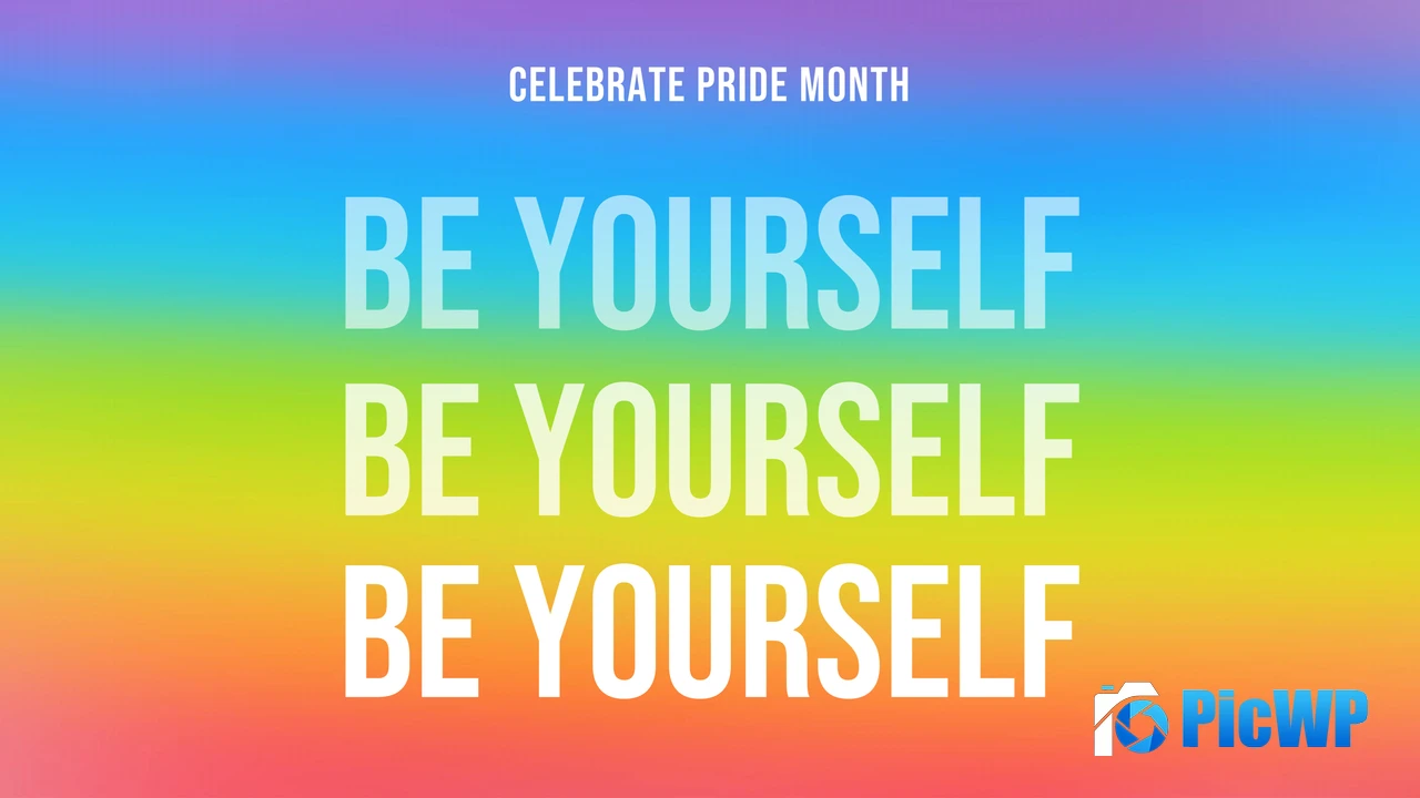 Be yourself LGBTQ 4K PC Wallpaper