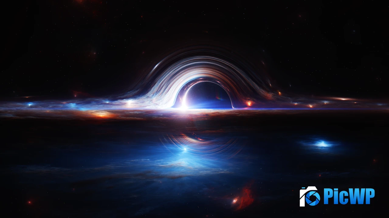 Gargantua black hole Deep space 4K PC Wallpaper