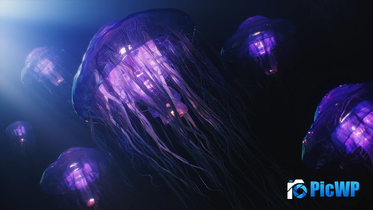 Jellyfishes Aesthetic 4K PC Wallpaper