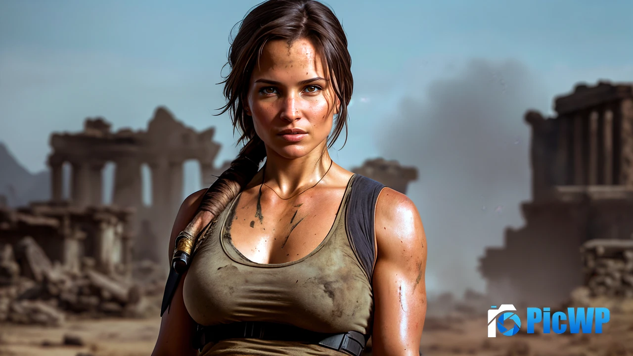 Lara Croft Apocalypse 4K PC Wallpaper