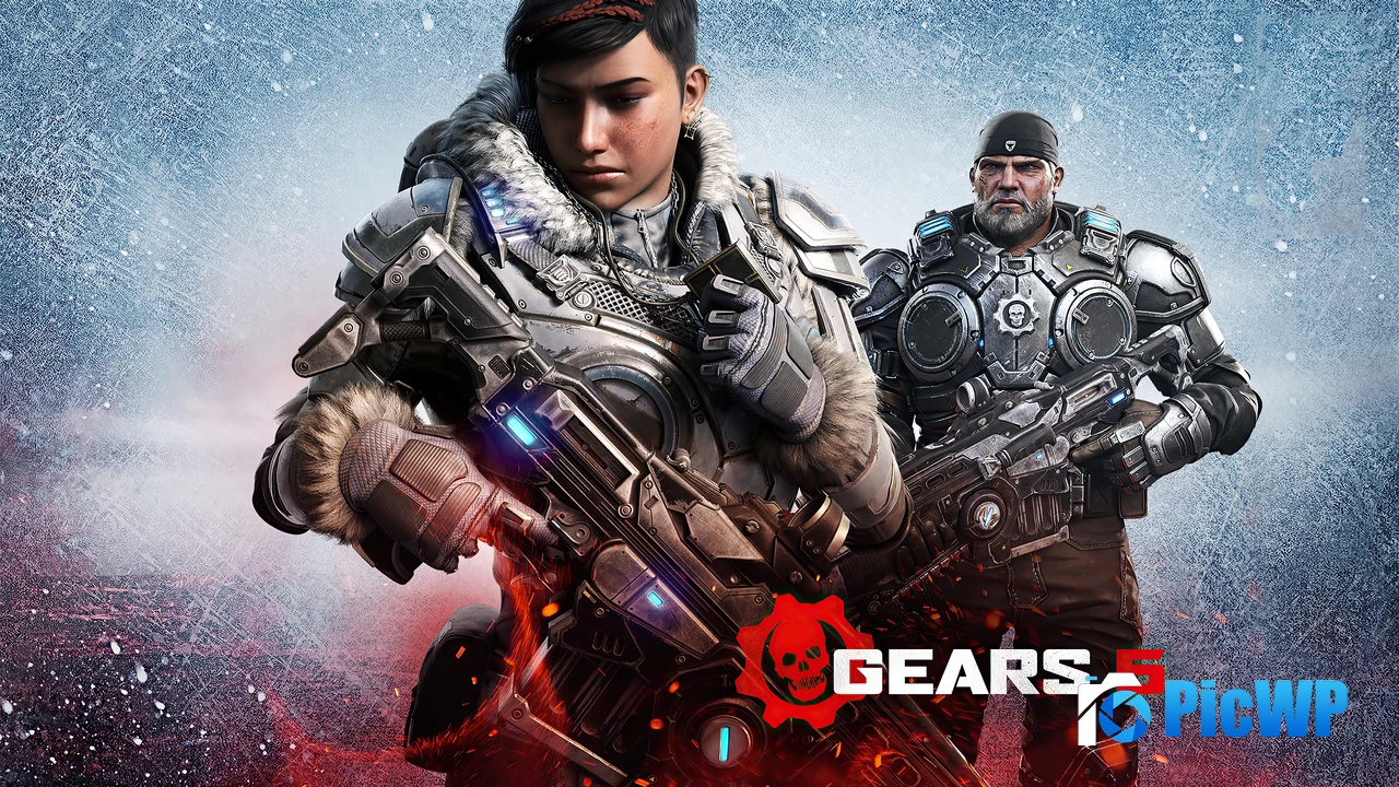 Marcus Fenix Kait Diaz 4K PC Wallpaper
