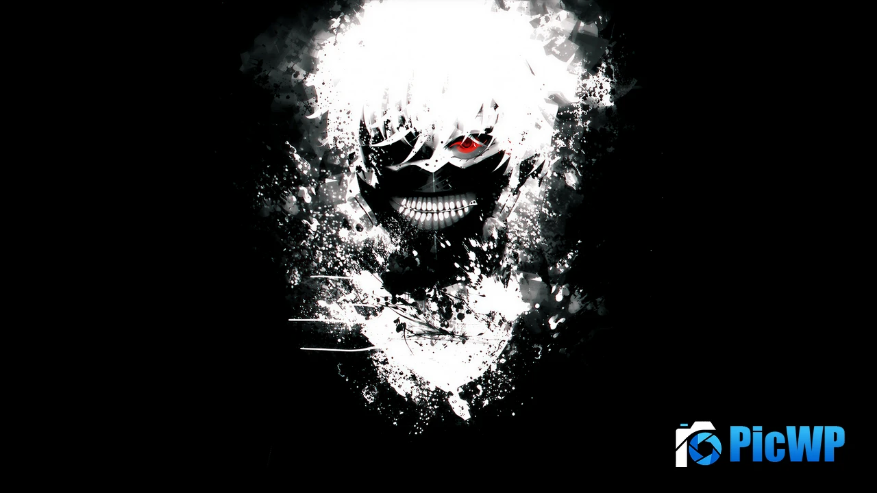 Ken Kaneki Black and White 4K PC Wallpaper