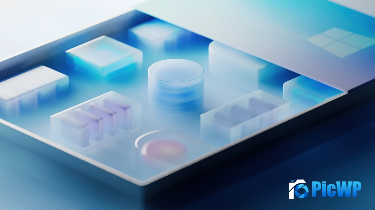 Windows 365 3D Shapes 4K PC Wallpaper