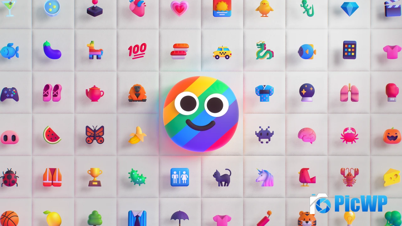Emoji Colorful background 4K PC Wallpaper