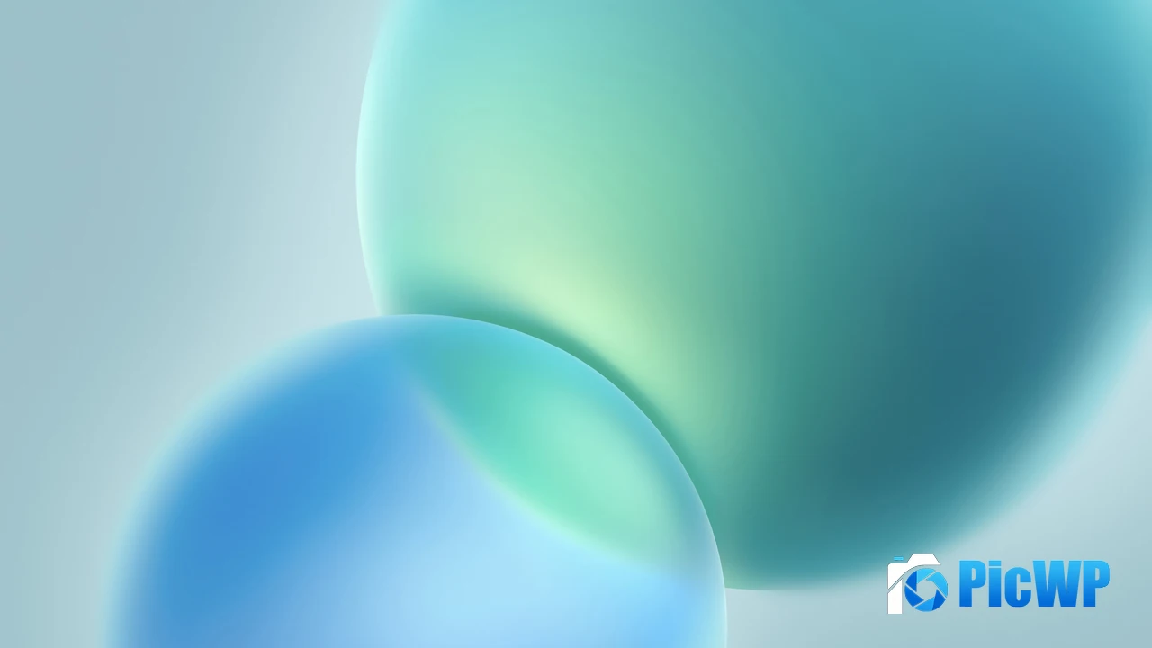 Blue abstract Gradient shapes 4K PC Wallpaper