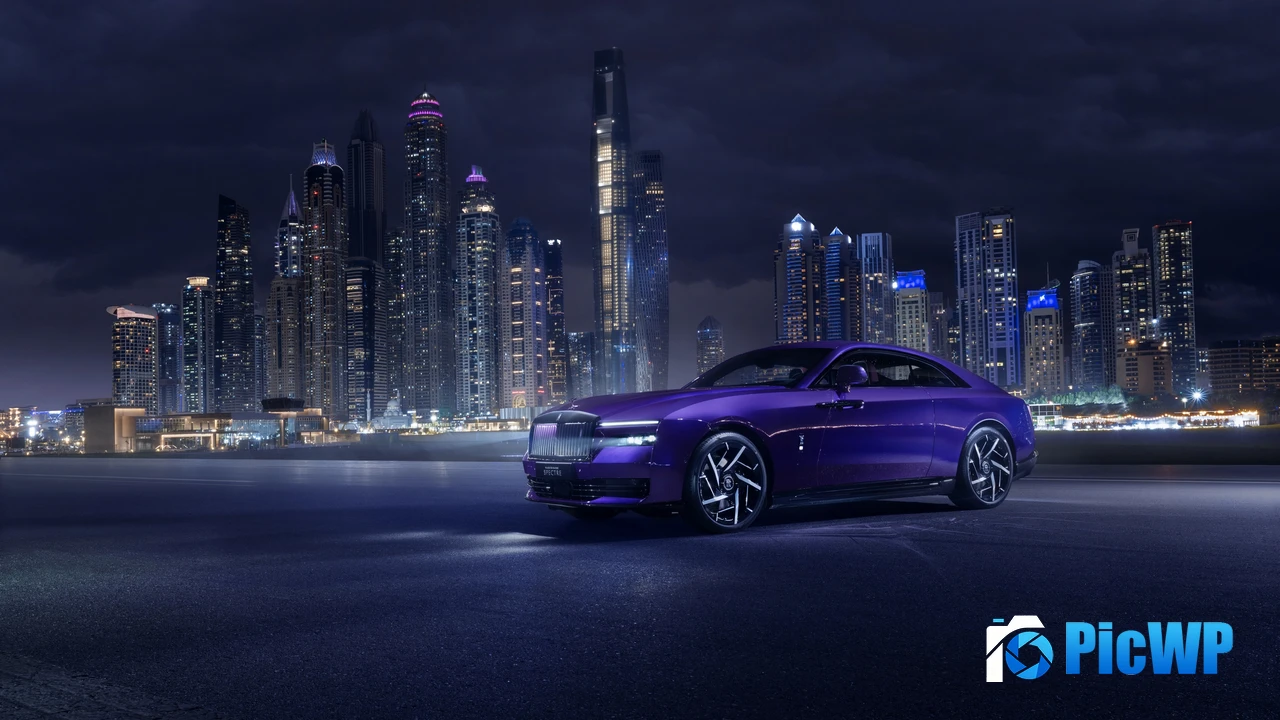 Rolls-Royce Black Badge Spectre Dubai 4K PC Wallpaper