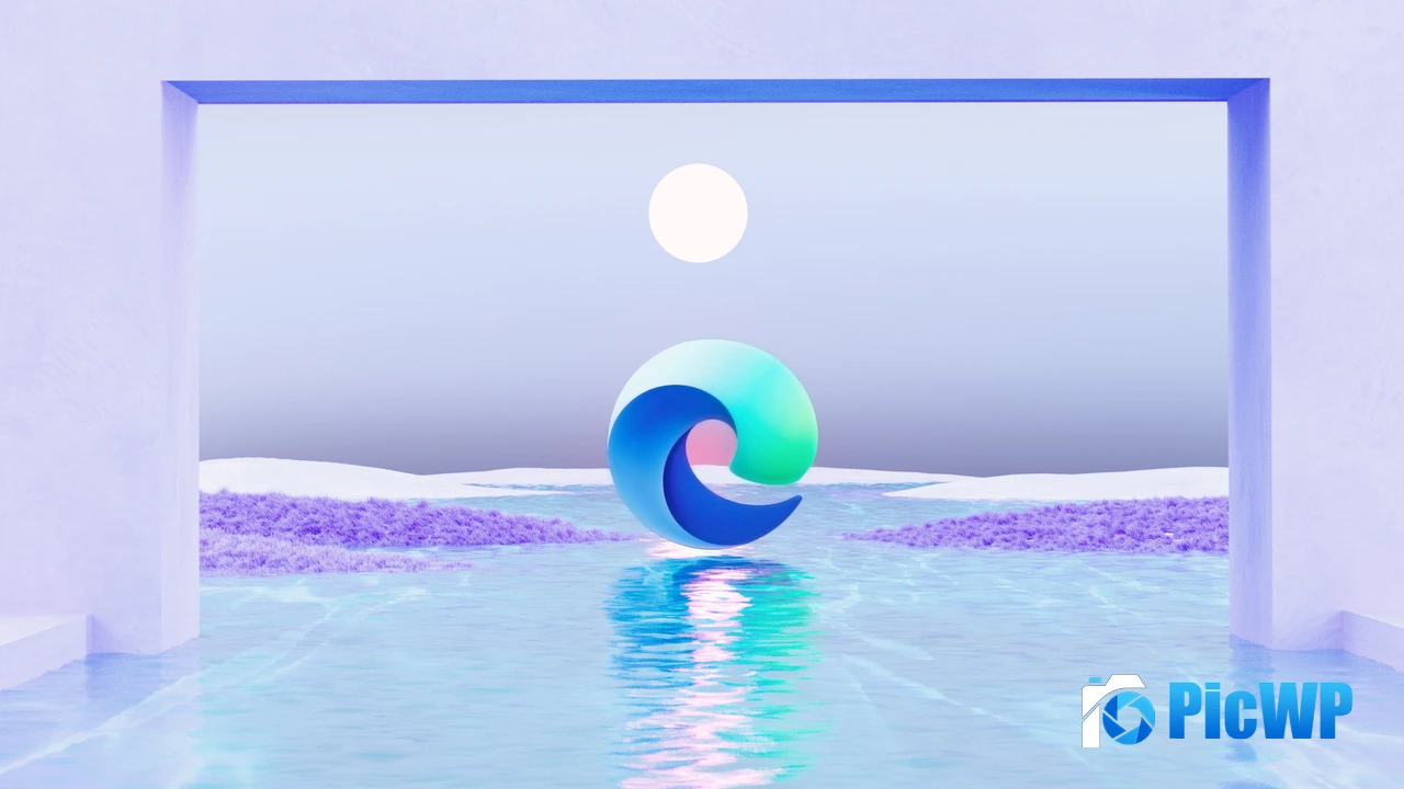 Microsoft Edge Moon 4K PC Wallpaper