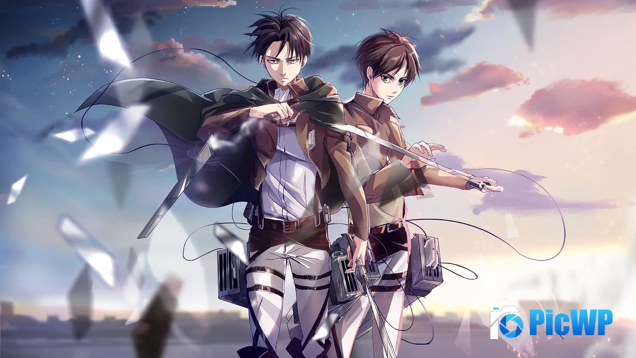 Eren Yeager Levi Ackerman 4K PC Wallpaper
