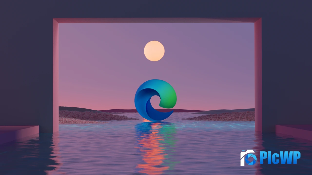 Microsoft Edge Aesthetic 4K PC Wallpaper