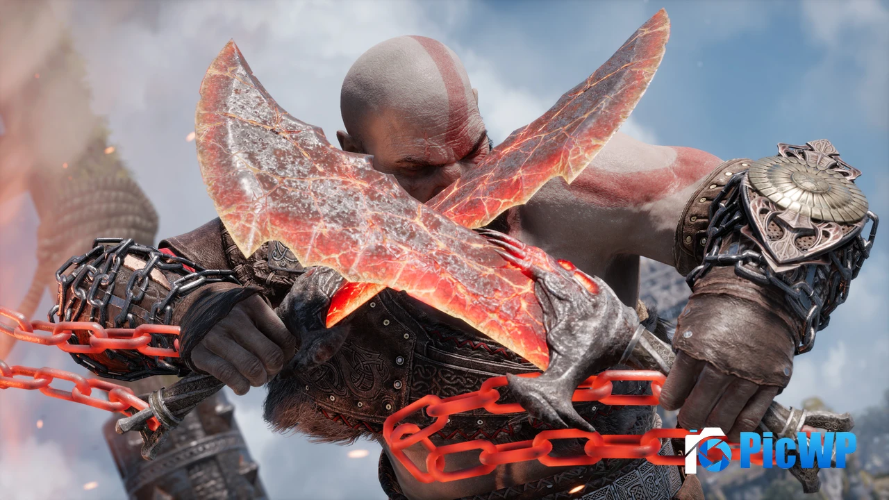 God of War Ragnarök Blades of Chaos 4K PC Wallpaper