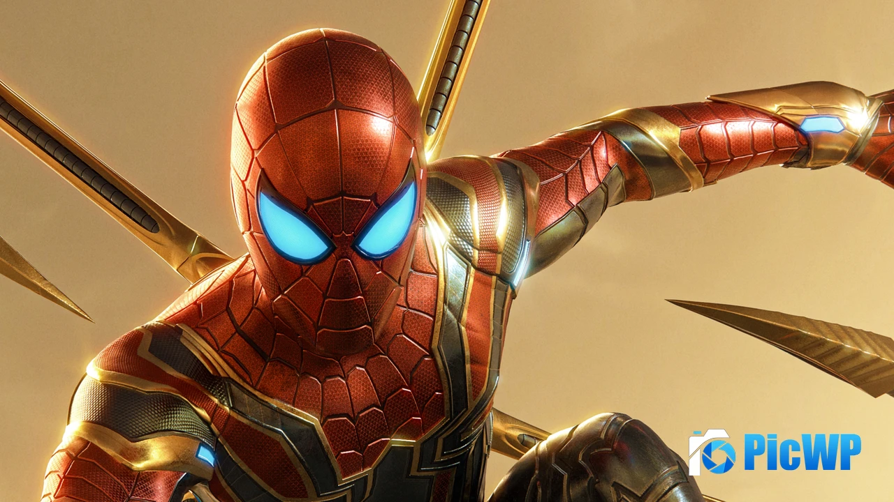 Iron Spider Marvel Superheroes 4K PC Wallpaper