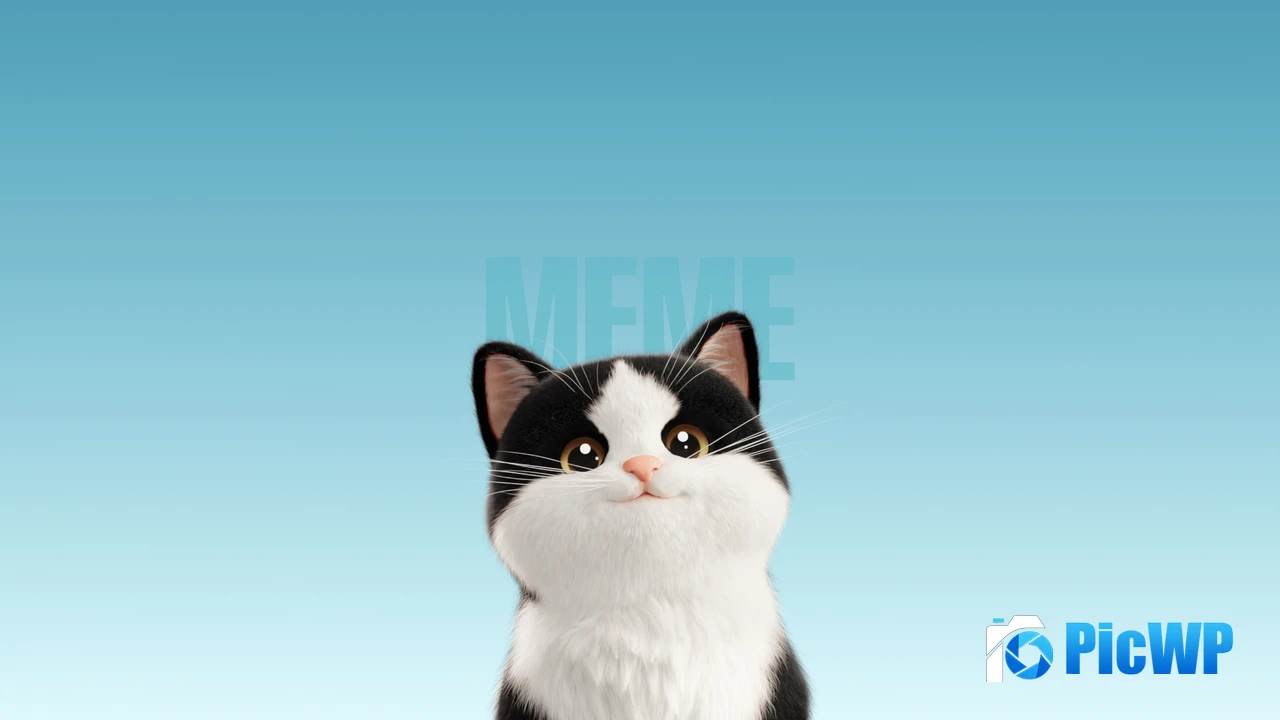 Cute Cat Cartoon 4K PC Wallpaper