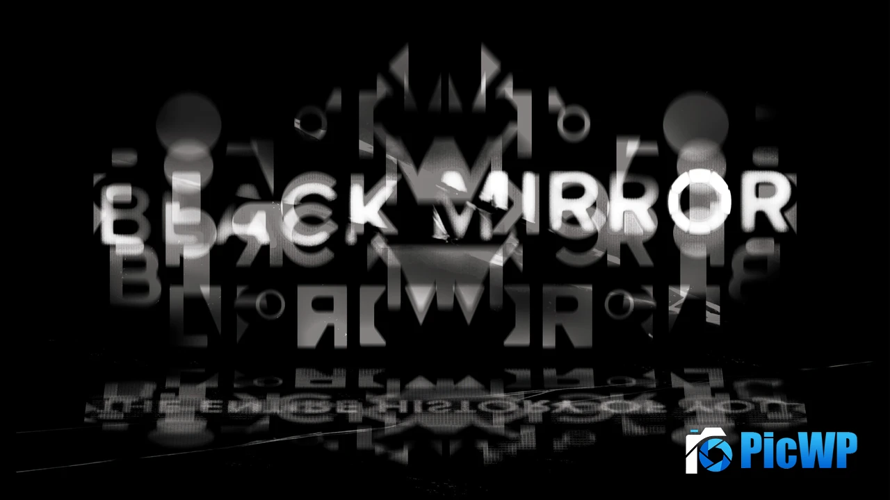 Black Mirror Glitch art 4K PC Wallpaper