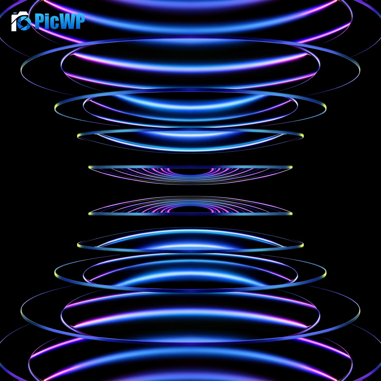 iPad Pro M2 Blue 4K Fold Wallpaper