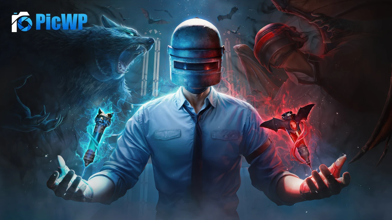 PUBG helmet Key Art 4K PC Wallpaper