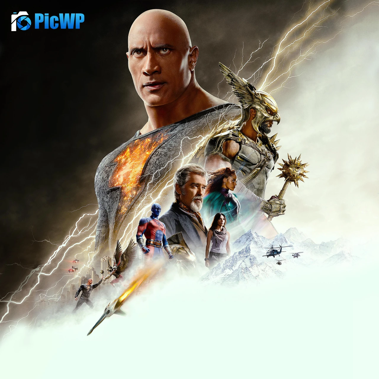 Black Adam 2022 Movies 3K Fold Wallpaper