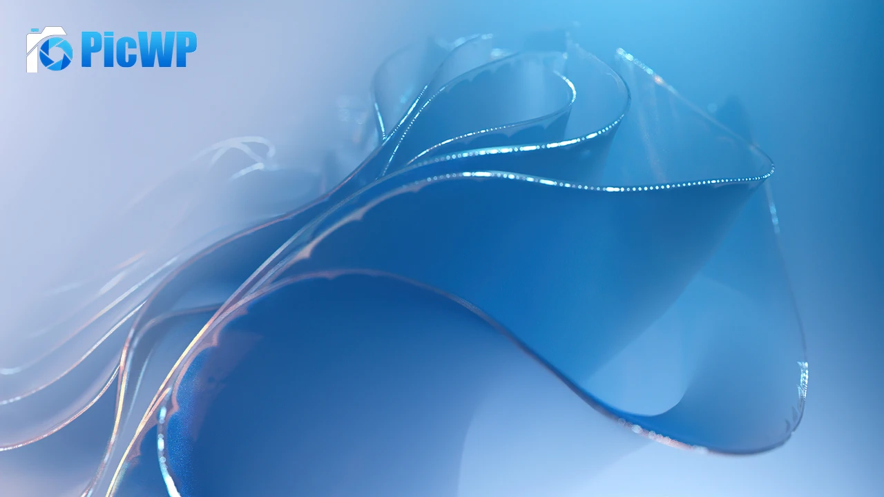 Blue aesthetic Abstract Windows 11 4K PC Wallpaper