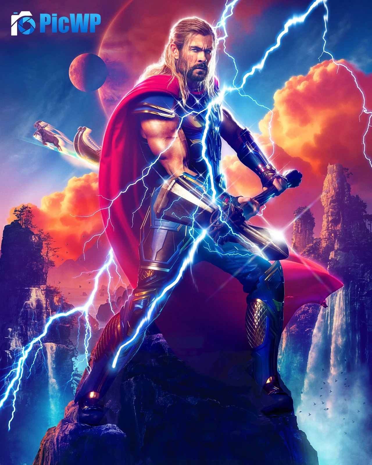 Thor: Love and Thunder Chris Hemsworth 5K Mobile Wallpaper