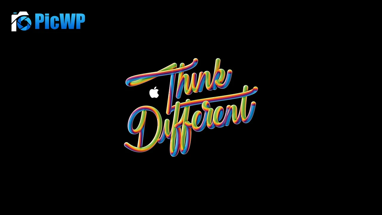 Think different Apple slogan 4K PC Wallpaper