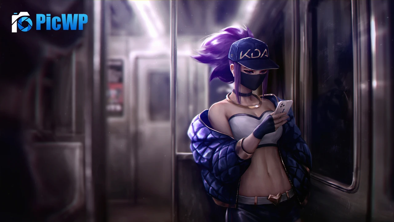 KDA Akali Metro 4K PC Wallpaper