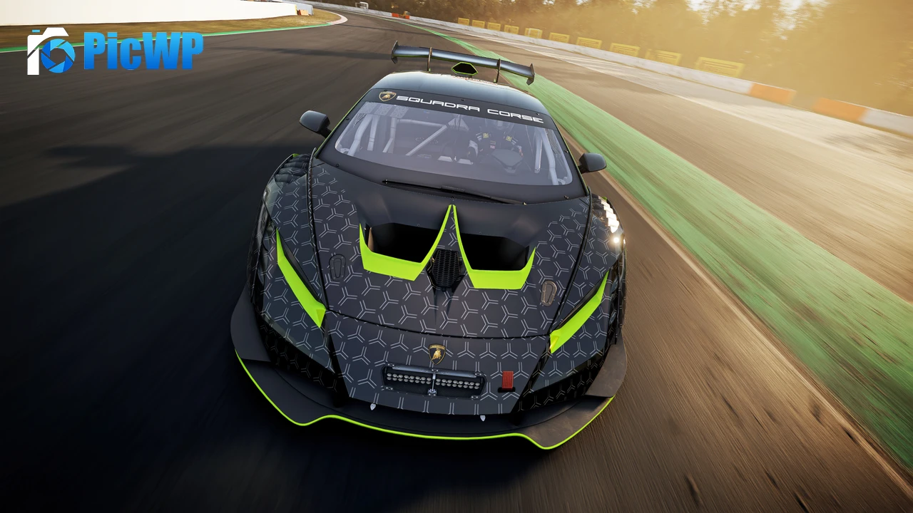 Lamborghini Huracán Super Trofeo EVO2 Lamborghini Squadra Corse 4K PC Wallpaper