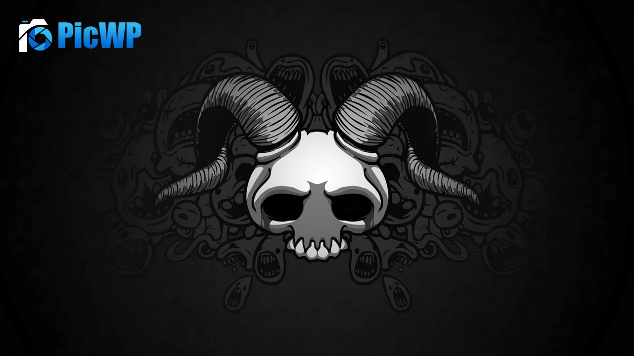 Demon Skull 4K PC Wallpaper