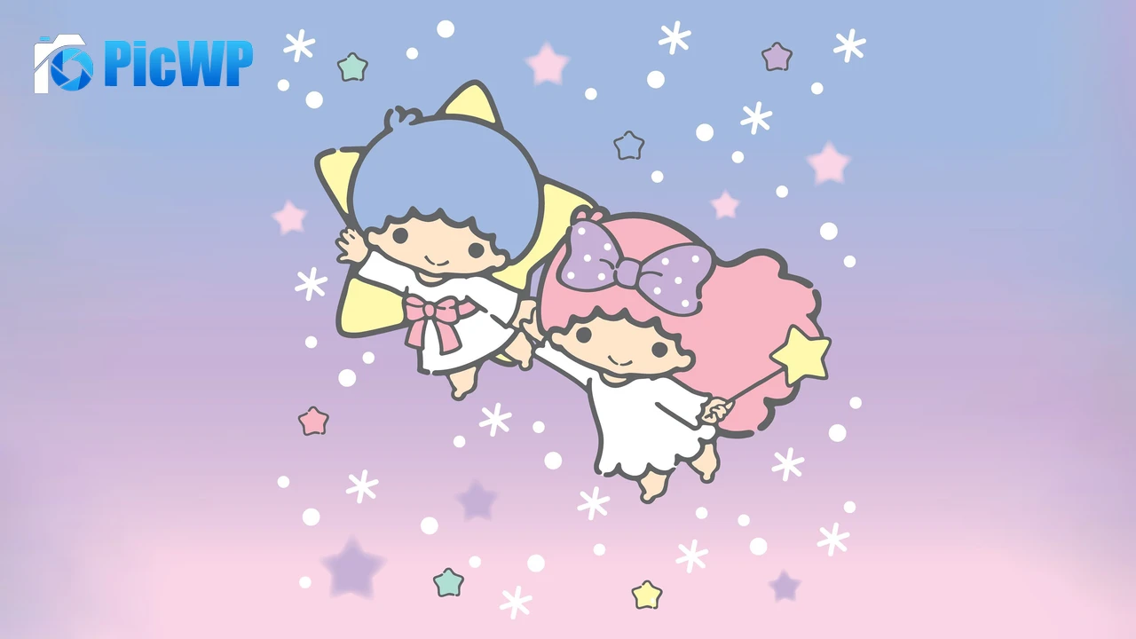 Flying Little Twin Stars 4K PC Wallpaper