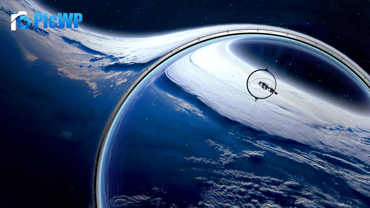Outer space Orbit 4K PC Wallpaper