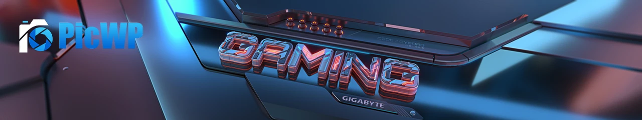 Gigabyte AORUS Gaming Typography 9K Wide Wallpaper