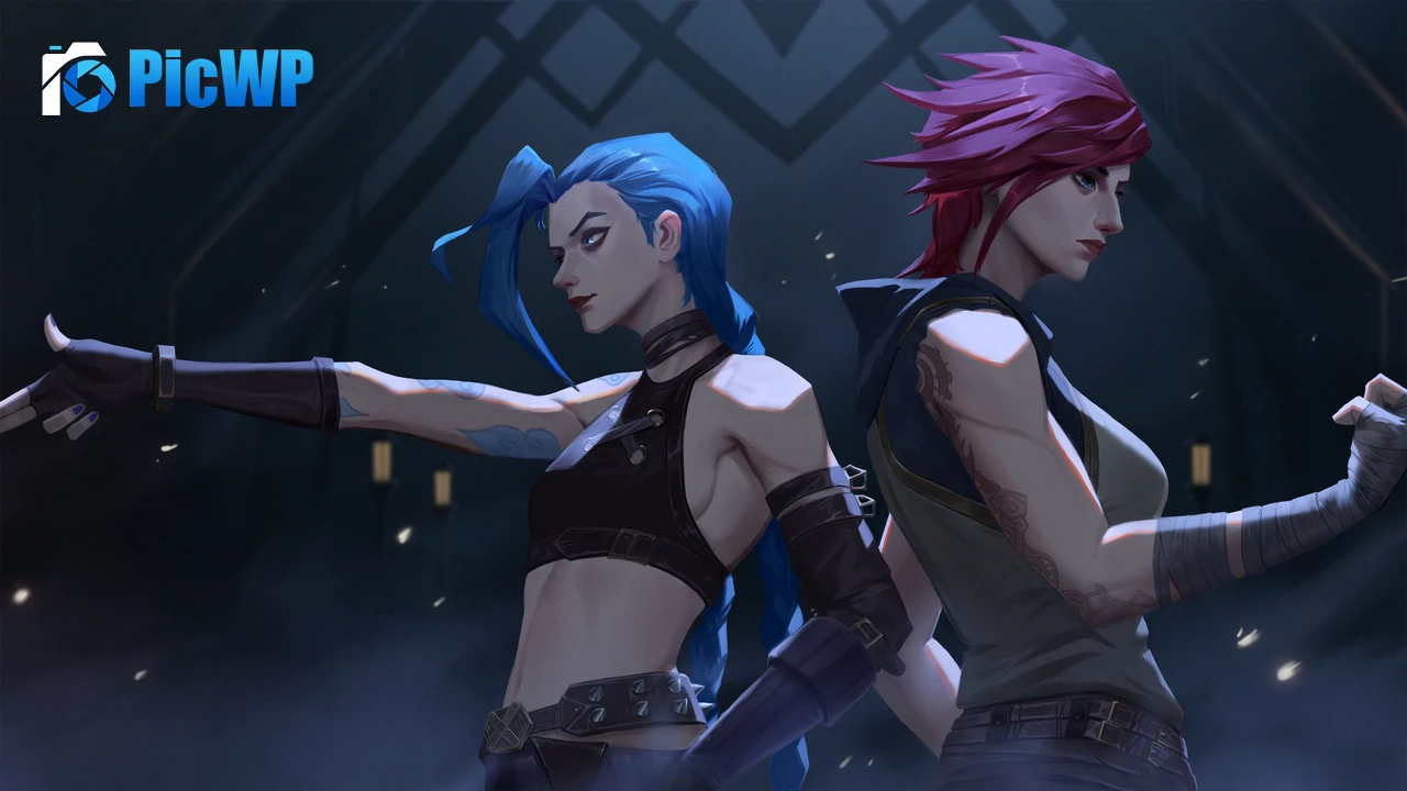 Jinx Vi (LoL) 4K PC Wallpaper