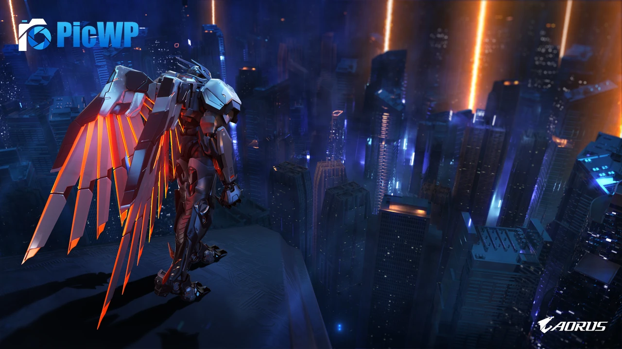 Gigabyte AORUS Gaming Cyberpunk 4K PC Wallpaper