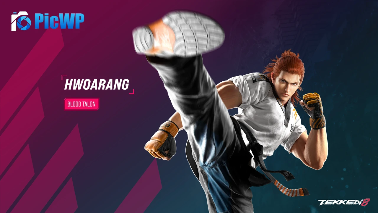Hwoarang Tekken 8 4K PC Wallpaper