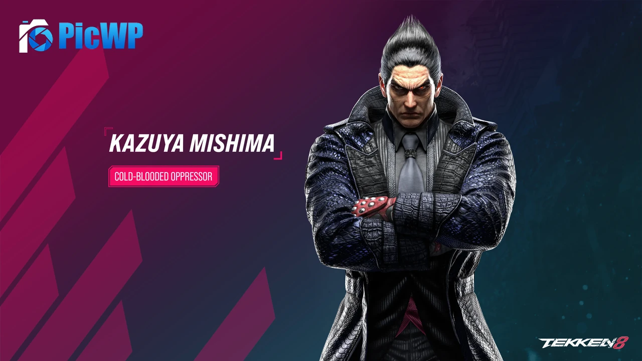 Tekken 8 Kazuya Mishima 4K PC Wallpaper