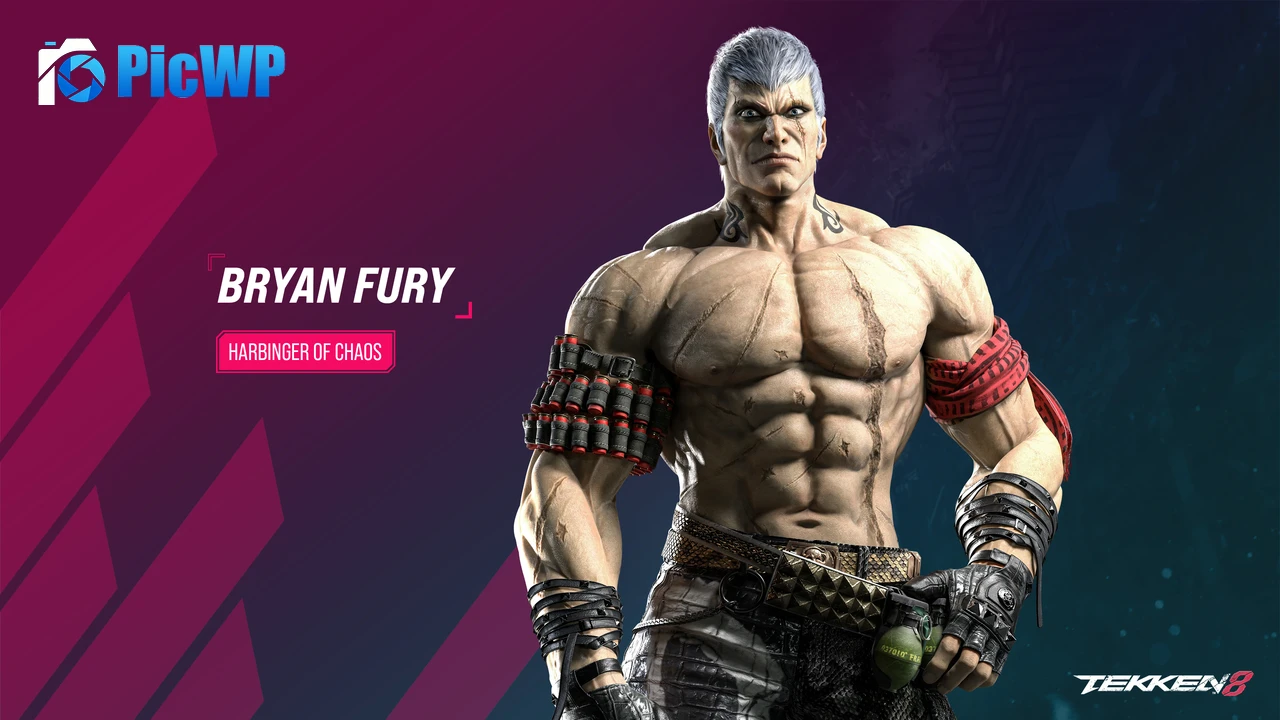 Tekken 8 Bryan Fury 4K PC Wallpaper