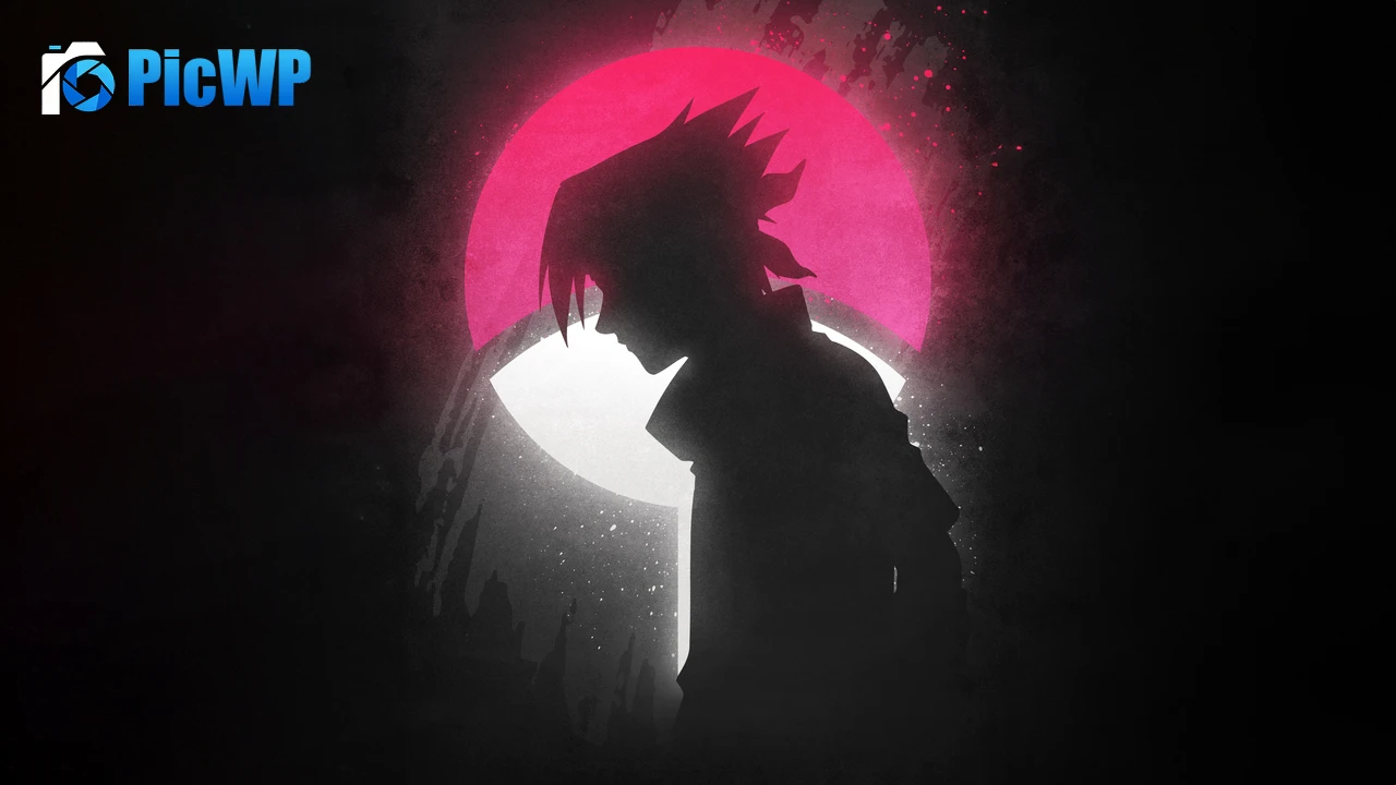 Sasuke Uchiha Glow in dark 4K PC Wallpaper