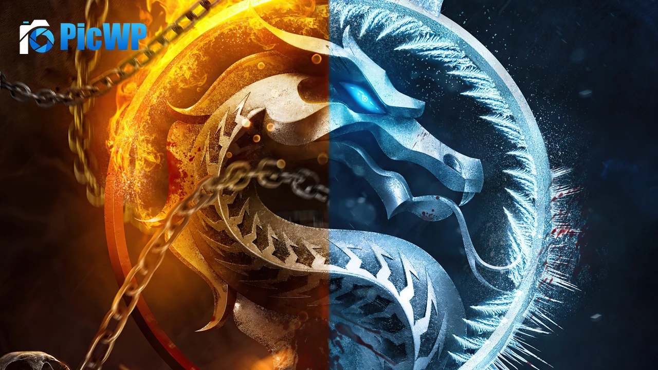 Mortal Kombat Fire and Ice Dragon 4K PC Wallpaper