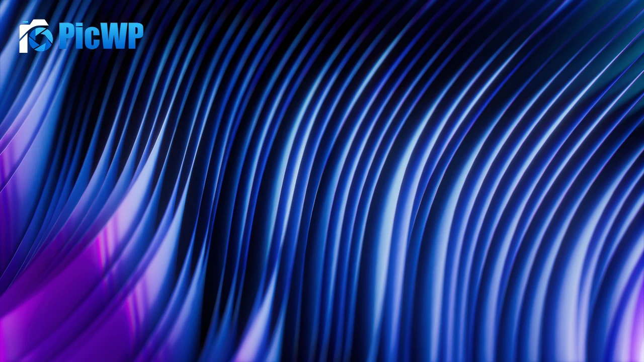 Layers Blue background 4K PC Wallpaper