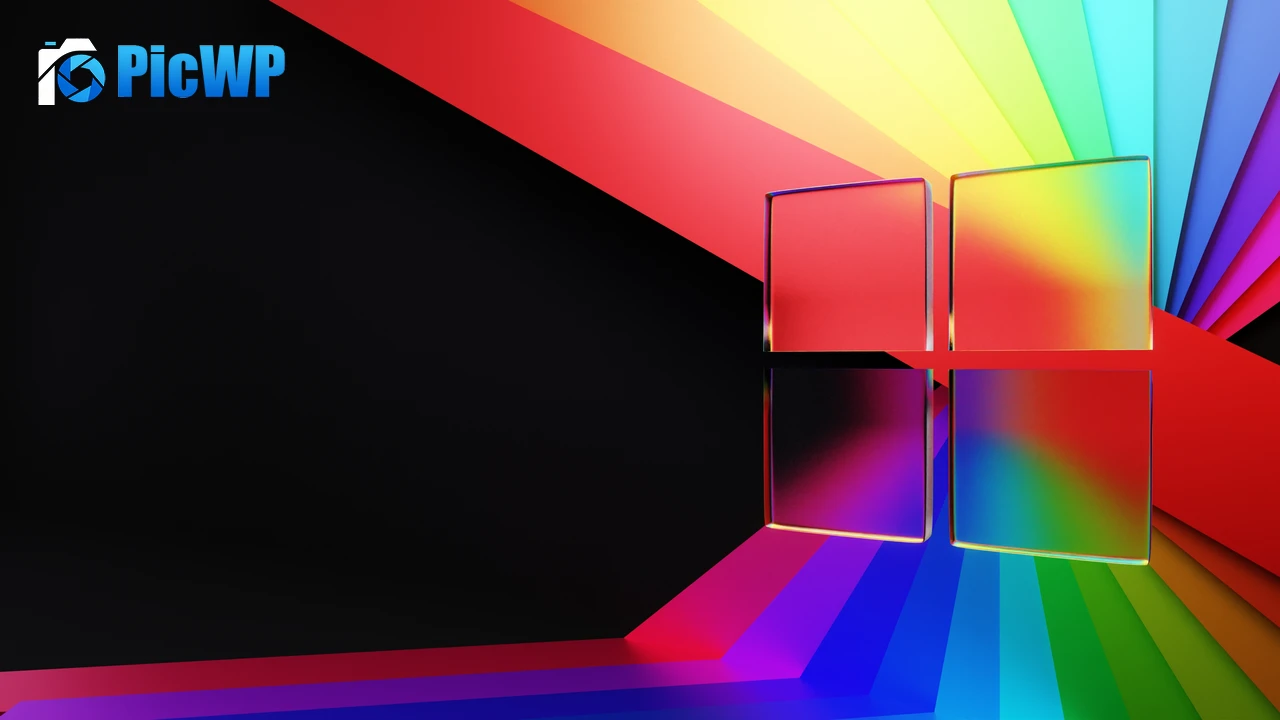 Windows 11 Glass 4K PC Wallpaper