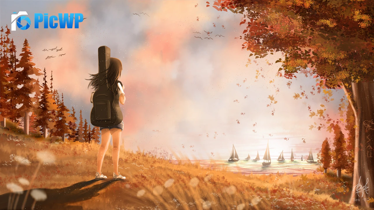 Autumn Girl 4K PC Wallpaper