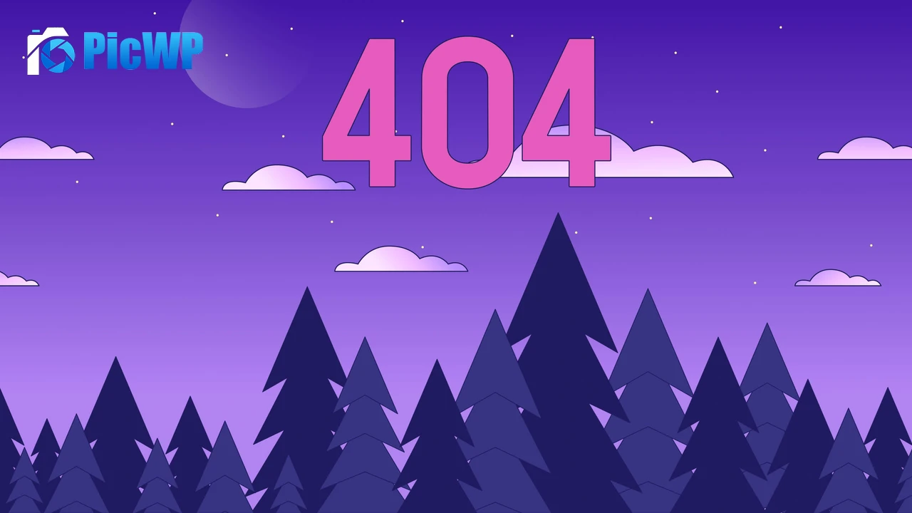 404 Error Purple aesthetic 4K PC Wallpaper