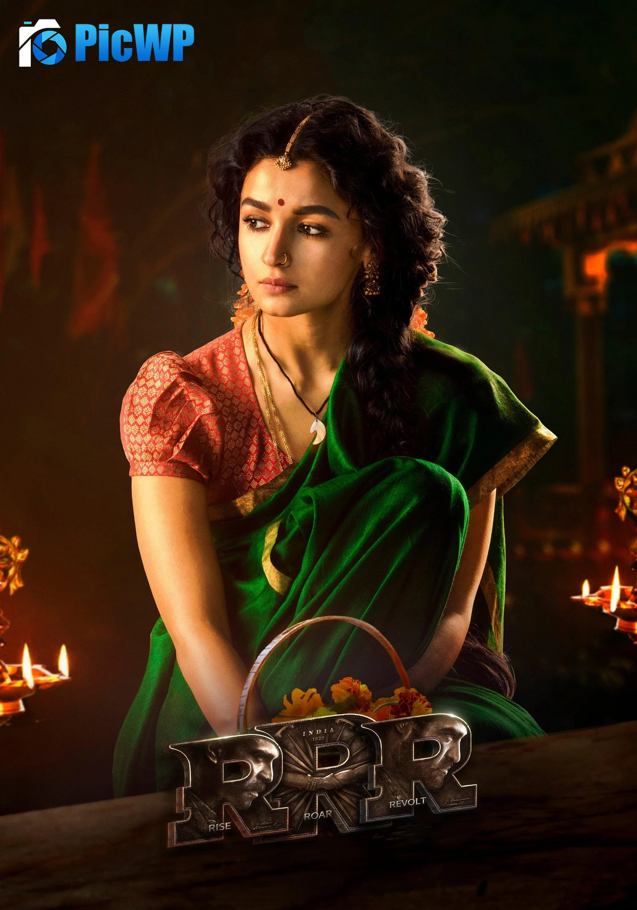 RRR Alia Bhatt 5K Mobile Wallpaper