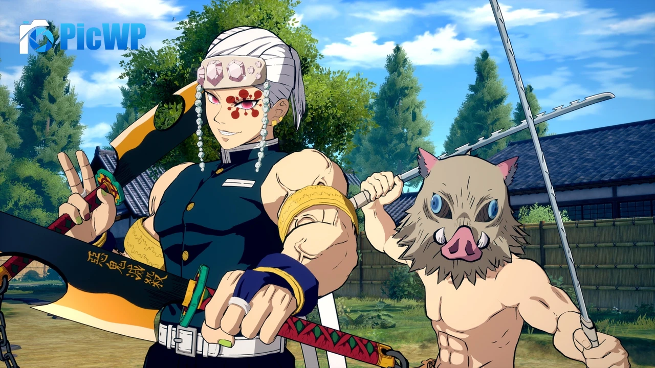 Tengen Uzui Inosuke Hashibira 4K PC Wallpaper