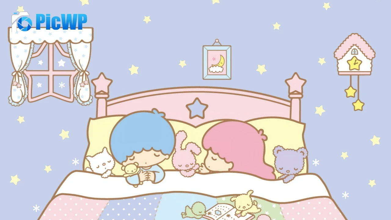 Kiki and Lala Bedtime story 4K PC Wallpaper