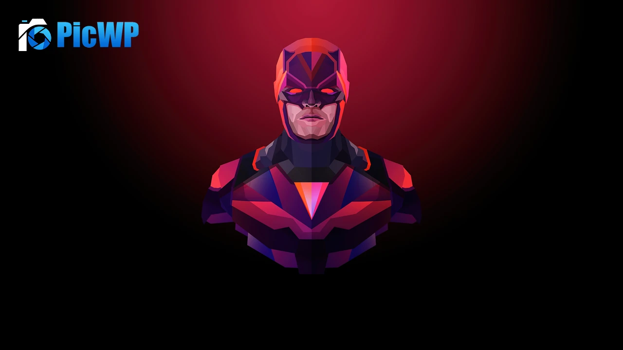 Daredevil Minimal art 4K PC Wallpaper