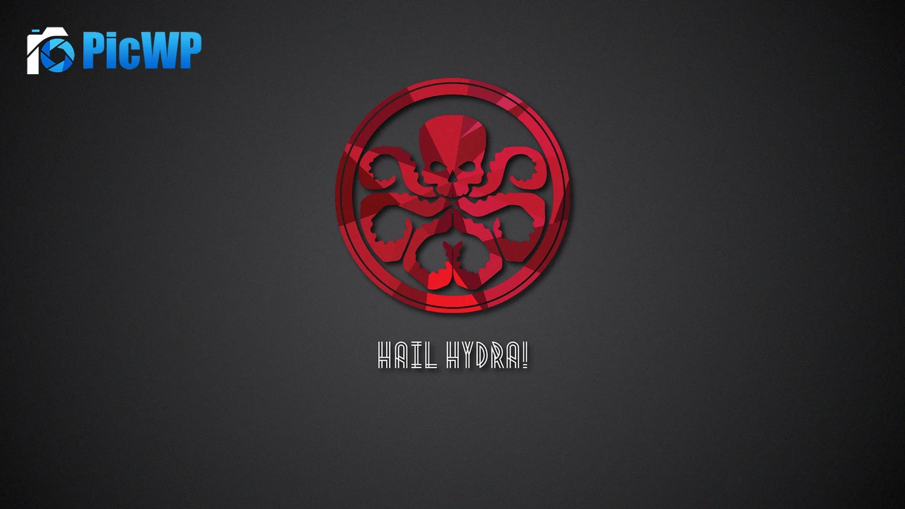 Hail Hydra Dark background 4K PC Wallpaper
