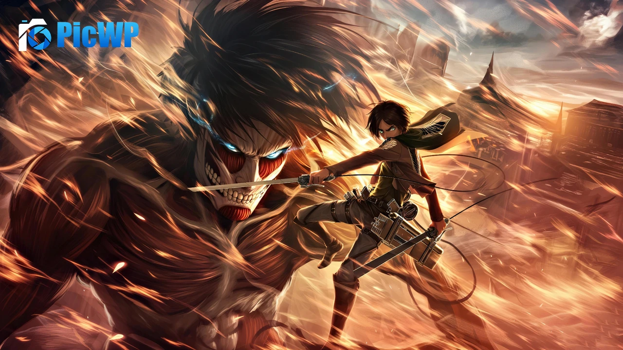 Shingeki no Kyojin Eren Yeager 4K PC Wallpaper