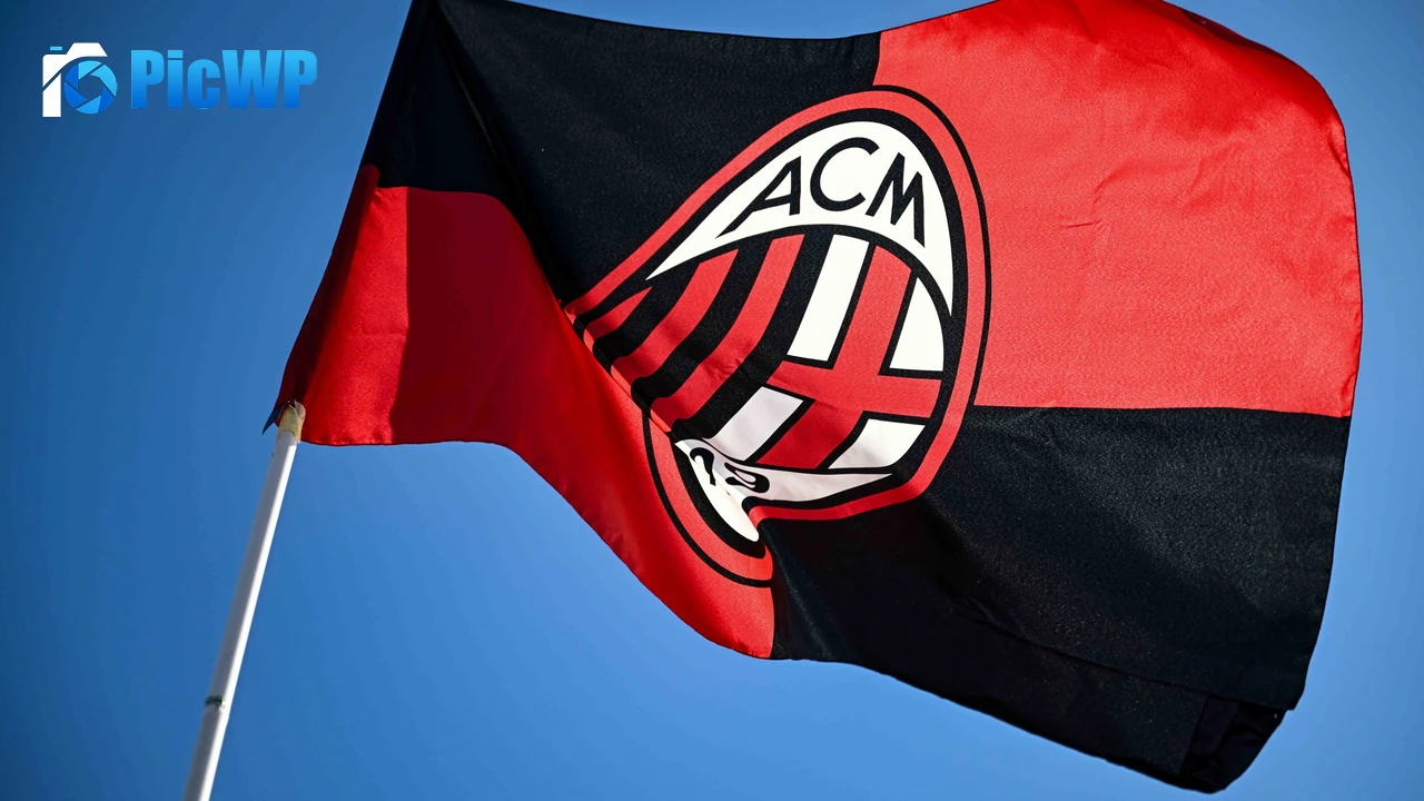 AC Milan Flag 4K PC Wallpaper