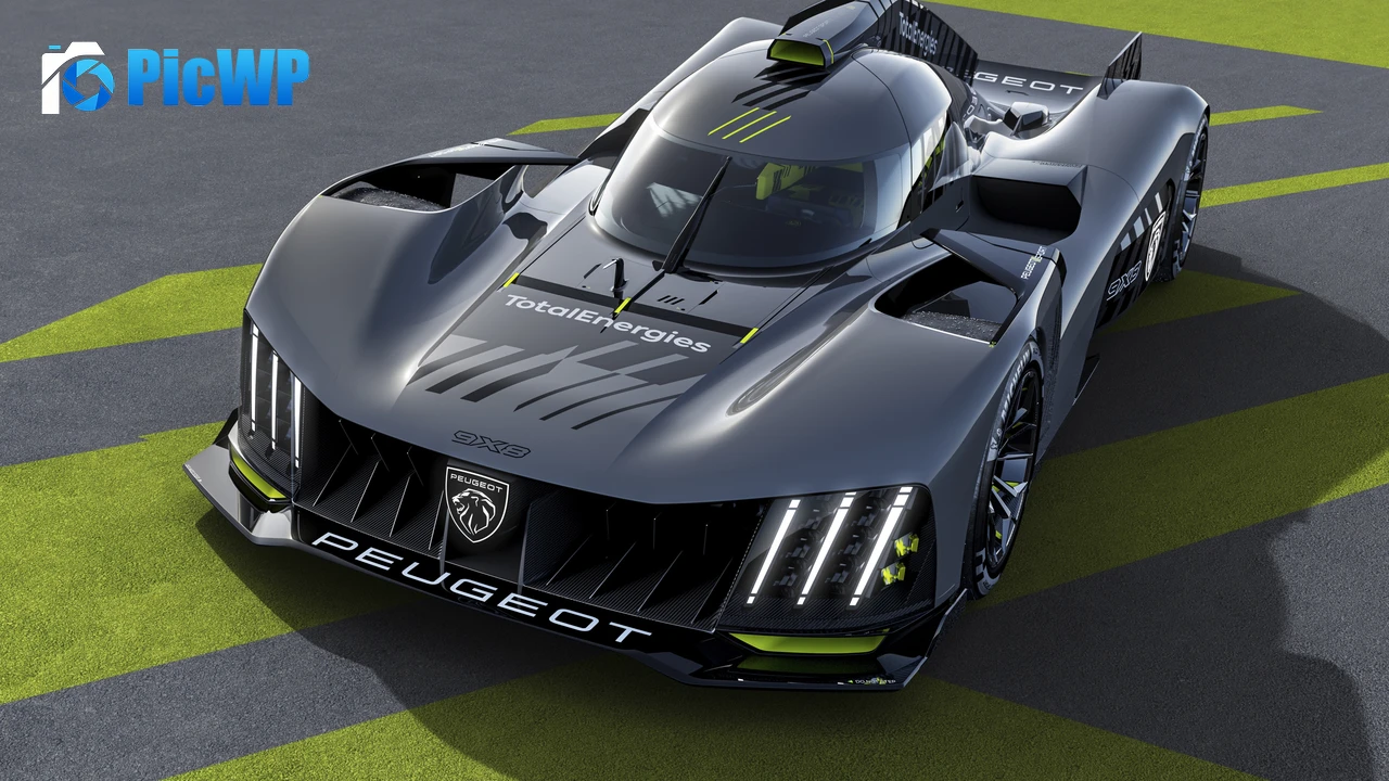 Peugeot 9X8 Hypercars 4K PC Wallpaper